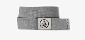 Volcom Men's Circle Web Belt Gray 1.5" W  Lightweight Nylon One Size New - Picture 1 of 1