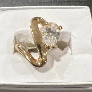 CZ Ring Größe 5 vergoldet  - Bild 1 von 12