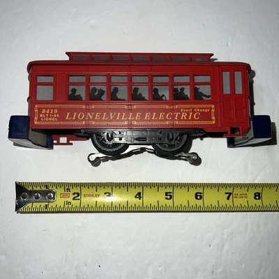 LIONEL6-18419 #1 LIONELVILLE DIE-CAST TRKS ELECTRIC TROLLEY Untested - Image 1 of 4