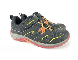 Tenis de senderismo Merrell Trail Chaser 4,5 de malla de cuero negro para niños grandes - Imagen 1 de 11