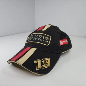 Rare Lotus F1 Team Pastor Maldonado #13 Cap Hat Black Gold PDVSA Venezuela Flag - Picture 1 of 8