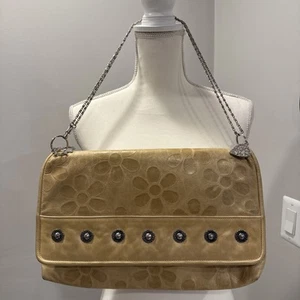 Paul Joseph Vtg Gold Leather Crossbody Bag USA - Picture 1 of 14