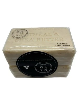 NATM Oatmeal & Shea Butter Triple Milled 2 Bars of Soap - Image 1 of 3