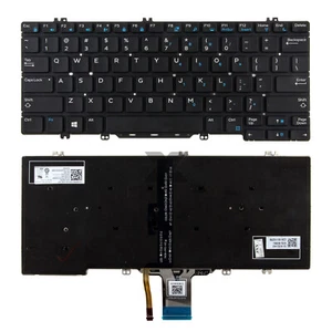 US Keyboard with Backlit for Dell Latitude 5290 7280 7290 7380 7389 7390 - Picture 1 of 23