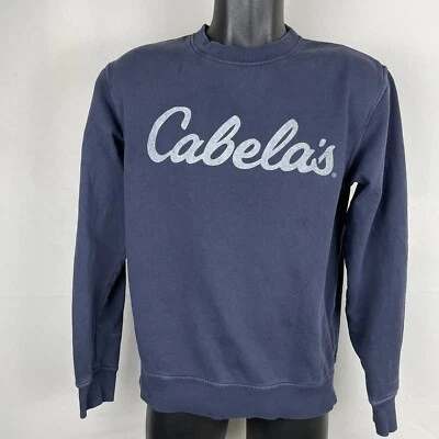 Cabelas Sweatshirt Mens Small Blue Outdoor Crew Neck Pullover - Image 1 of 4
