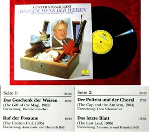 LP Günter Strack: Das Geschenk der Weisen - Geschichten von O´Henry (DGG) D 1988 - Foto 1 di 1