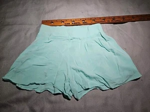 Charlotte Russe Shorts Womens Size Small S Blue Light Rayon Paper Bag Elastic - Picture 1 of 12