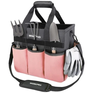 WORKPRO Garden Tool Bag, Heavy Duty Gardening Tote Bag Organizer with 10 Pockets - Picture 1 of 8