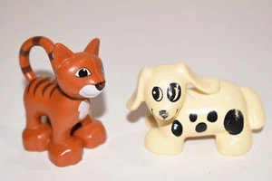 Lego Duplo CAT / KITTEN & DOG / PUPPY Figures Parts - Picture 1 of 4