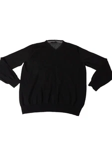 Foxcroft Cashmere Blend Sweater Large Black Pulli V Neck Old Money Capsule - Bild 1 von 9