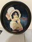 1914 "Betty Girl" Vtg Coca Cola Tray Oval Metal Retro Decor Wall Hanging Only $19.99 on eBay