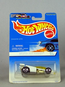 HOT WHEELS 1997 WHITE ICE SERIES SHADOW JET WINTER WHITE RACER 5 SPOKE #562 2/4 - Picture 1 of 2