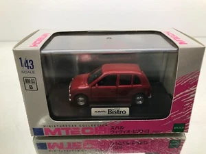 MTECH MM-03-B SUBARU VIVIO BISTRO - COMPLETE -RED 1:43- GOOD IN BOX - Picture 1 of 8