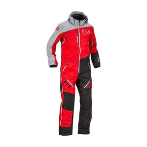 Fly Racing Cobalt Snowmobile Monosuit Shell - Red / Grey - 470-4352 - Picture 1 of 9
