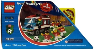 LEGO 3426 Sports Adidas Soccer Red Team Transport w Mini Soccer Ball NEW 2002 - Picture 1 of 8
