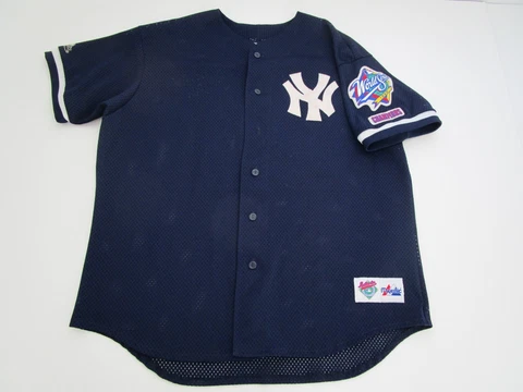 XL Strawberry New York Yankees Majestic Diamond Collection World Series jersey Cover