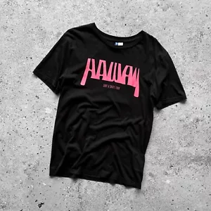 H&M by Divided Herren Schwarz Kurzarm T-Shirt Hawaii Surf & Skate Tour Größe - M - Bild 1 von 4