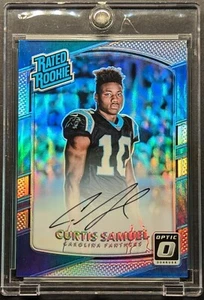 Curtis Samuel Rookie Auto 2017 Optic Silver Holo Rated Rookie SP /99 RC - Bild 1 von 7
