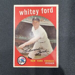 1959 Topps #430 Whitey Ford Excellent - Nice Card Yankees