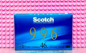 SCOTCH 996 XI 46 TYPE I BLANK CASSETTE TAPE (1) ( SEALED ) - Picture 1 of 3