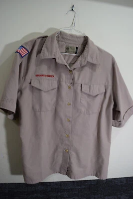 Camisa Oficial Boy Scout Mujer XL MICROFIBRA VENTILADA SUAVE Secado Rápido S/S BSA B445 Foto 1 de 4