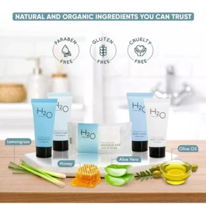 H2O Therapy Hotel Soaps and Toiletries Bulk Set | 1-Shoppe All-In-Kit 300 Pieces - Picture 1 of 6