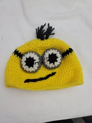  DESPICABLE ME Minion Gorro Tejido Crochet Gorro Amarillo Niño  Foto 1 de 2