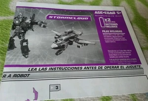 Transformers UNIVERSE 2.0 STORM CLOUD INSTRUCTION BOOKLET ONLY FREE S/H - Picture 1 of 2