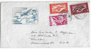1939 Portugal FAM 18 Luftpost ss Brief Lissabon nach New York NY - Bild 1 von 2