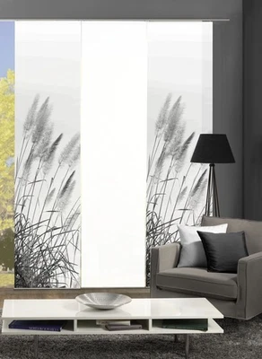 3er-Set Schiebegardinen CATHLEEN blickdicht, Höhe 245 cm, grau WFI - Bild 1 von 3