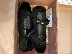 Miu Miu Satin Ballerina Ballet Flats - Picture 1 of 6