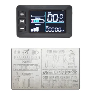 Display LCD impermeabile E Bike 5 pin supporto controller 24V 36V 48V - Foto 1 di 33