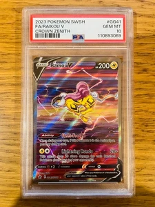 PSA 10! Raikou V (GG41/GG70) Crown Zenith S&V Illustration Rare Pokemon Card! - Picture 1 of 2