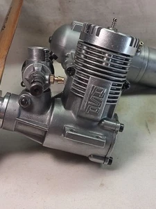 A S P .46 B B R/ C nitro Plane Engine W/ Carb & OS 873 Muffler All Good - Picture 1 of 8