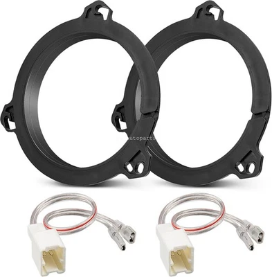 6-1/2" Door Speaker Adapter Bracket & Speaker Harness For 10-19 Nissan Frontier - Image 1 of 4