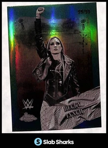 2025 Topps cromo WWE X CACTUS JACK BECKY LYNCH RODEO REBELS REFRACTOR VERDE/99 - Imagen 1 de 2