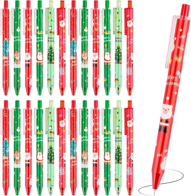 Kugelschreiber Weihnachten Stift Weihnachtsstifte - 24 Stück Weihnachtskugelschr