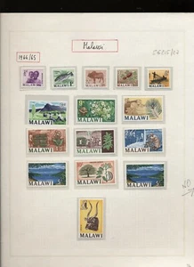 Malawi 1964/70 collezione nuova integra del periodo MNH N2934 - Picture 1 of 12