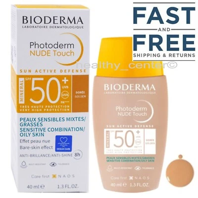 Bioderma Photoderm Nude Touch Sunscreen Golden Tinted SPF50+ 40ml (1.33oz) - Image 1 of 4