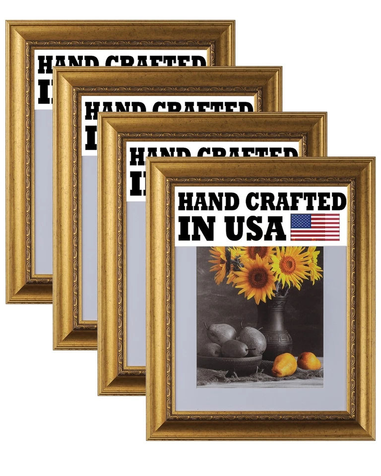 4-Pack Custom Picture Poster Frame 2-3/4" Gold Ornate 16x20 24x36 230-G - Image 1 of 4