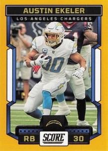 2023 Score Gold #144 - Austin Ekeler - Los Angeles Chargers - Picture 1 of 2