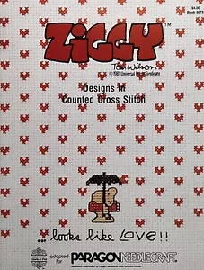 Gloria & Pat ZIGGY DESIGNS IN COUNTED CROSS STITCH Looks Like Love Book 5075 - Picture 1 of 4