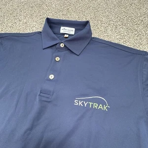 Polo golf uomo Peter Millar taglia M logo SkyTrak performance blu edizione tour - Foto 1 di 7