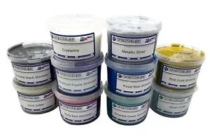 Tinta de serigrafía brillante 8 oz - 1/2 pinta - Tinta Plasitsol - Pintura para tela - Imagen 1 de 17