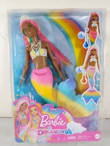 Barbie Dreamtopia Arcobaleno Magia Sirena Bambola Acqua Attivata Cambia Colore - Foto 1 di 10