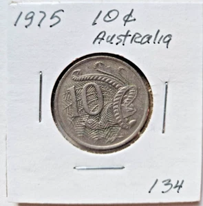 AUSTRALIA 1975  10 CENTs COIN  AU134 - Picture 1 of 4