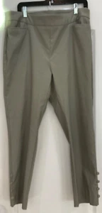 Chico's Womens Pants Size 2.5R Beige Stretch Waist Front Pockets 190 - Picture 1 of 8
