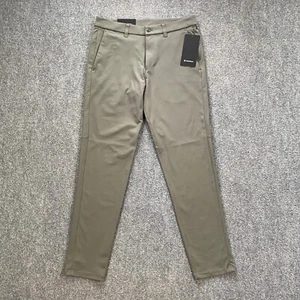 Lululemon Commission Pants Mens 32x32 Slim Fit Gray Sage Warpstream Casual Chino - Picture 1 of 18