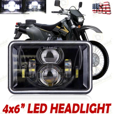 Faro LED cuadrado de 4x6" de haz alto/bajo para Suzuki DRZ400SM DRZ400S DRZ400 Foto 1 de 4
