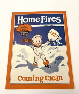 Pittsburgh Coal Company 1927 brochure incendi domestici in arrivo pubblicità pulita vintage - Foto 1 di 5